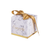 Bedankdoosje marmer wit