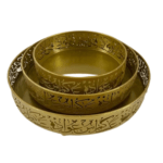 Ramadan dienblad goud 3 delige set.
