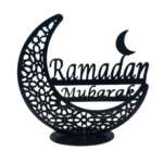 Decoratie maan zwart / wit M05