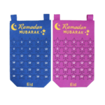 Aftelkalender Ramadan blauw en roze