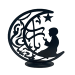 Decoratie maan zwart /wit M03